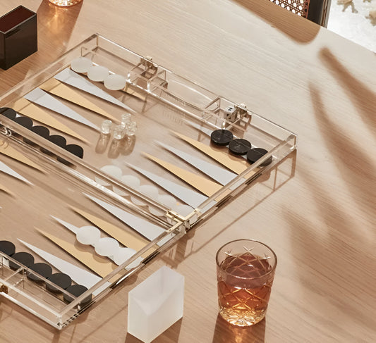 Acrylic Backgammon Set